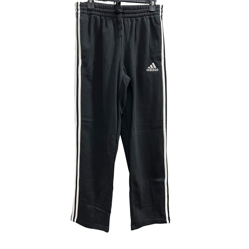 ADIDAS Black triple stripe track sweat pants Y2K Streetwear skater NWOT SZ M